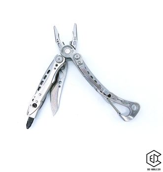 Preview: Leatherman Skeletool Edelstahl geöffnet alle Tools Rückseite